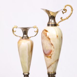Greek Ionic Order Column with Amphorae