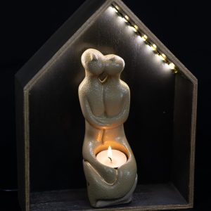 Greek Figurines Handpainted in Hut with LED lighting!